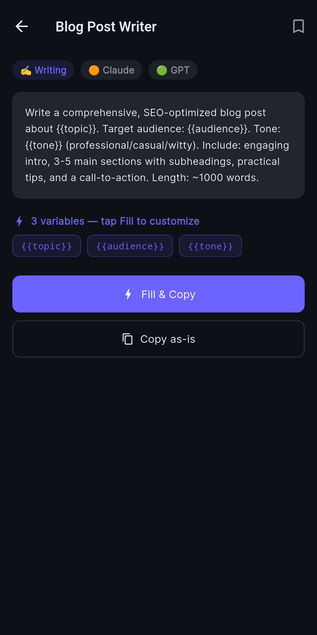 PromptCrate screenshot 2
