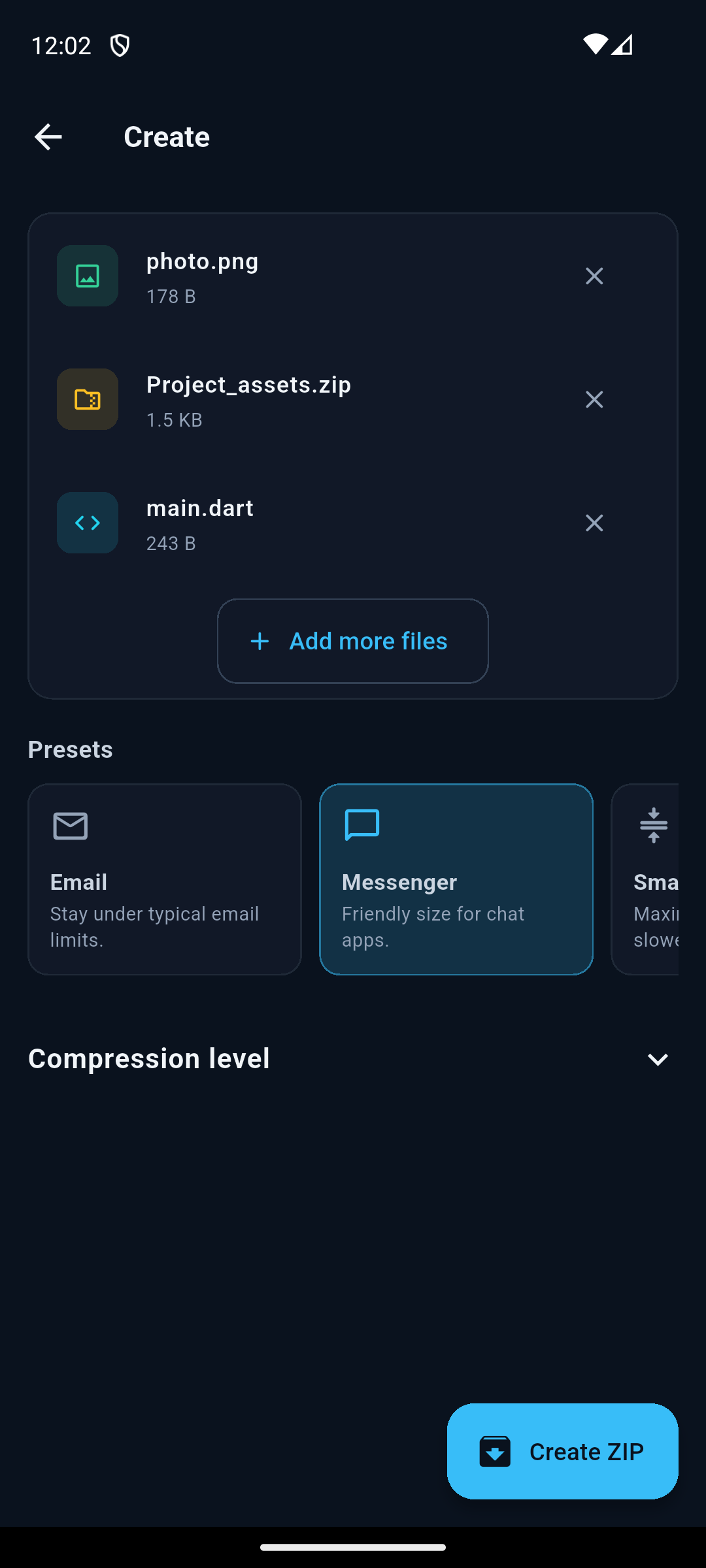ZIP Archive Manager screenshot 5